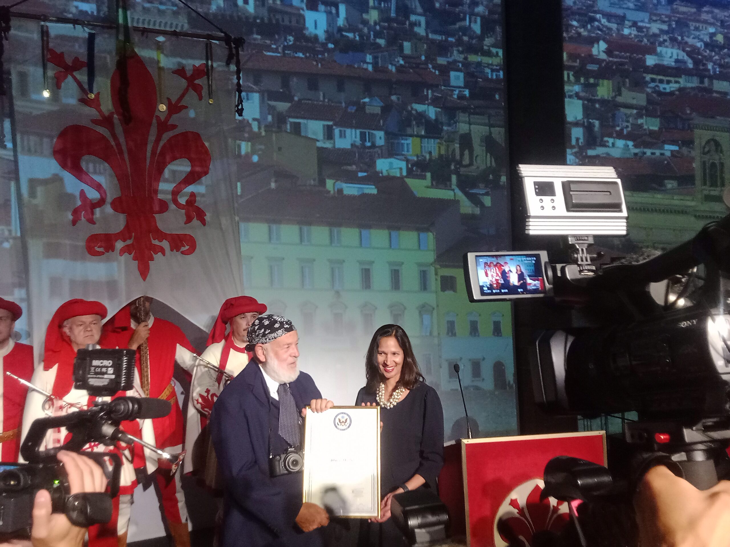 Il fotografo Bruce Weber festeggiato a Palazzo Vecchio